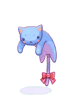 Blue Drooping Cat [0]